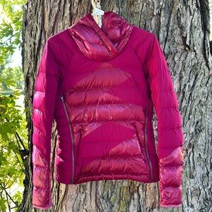 Dark red Lululemon Down Right Cozy pullover
